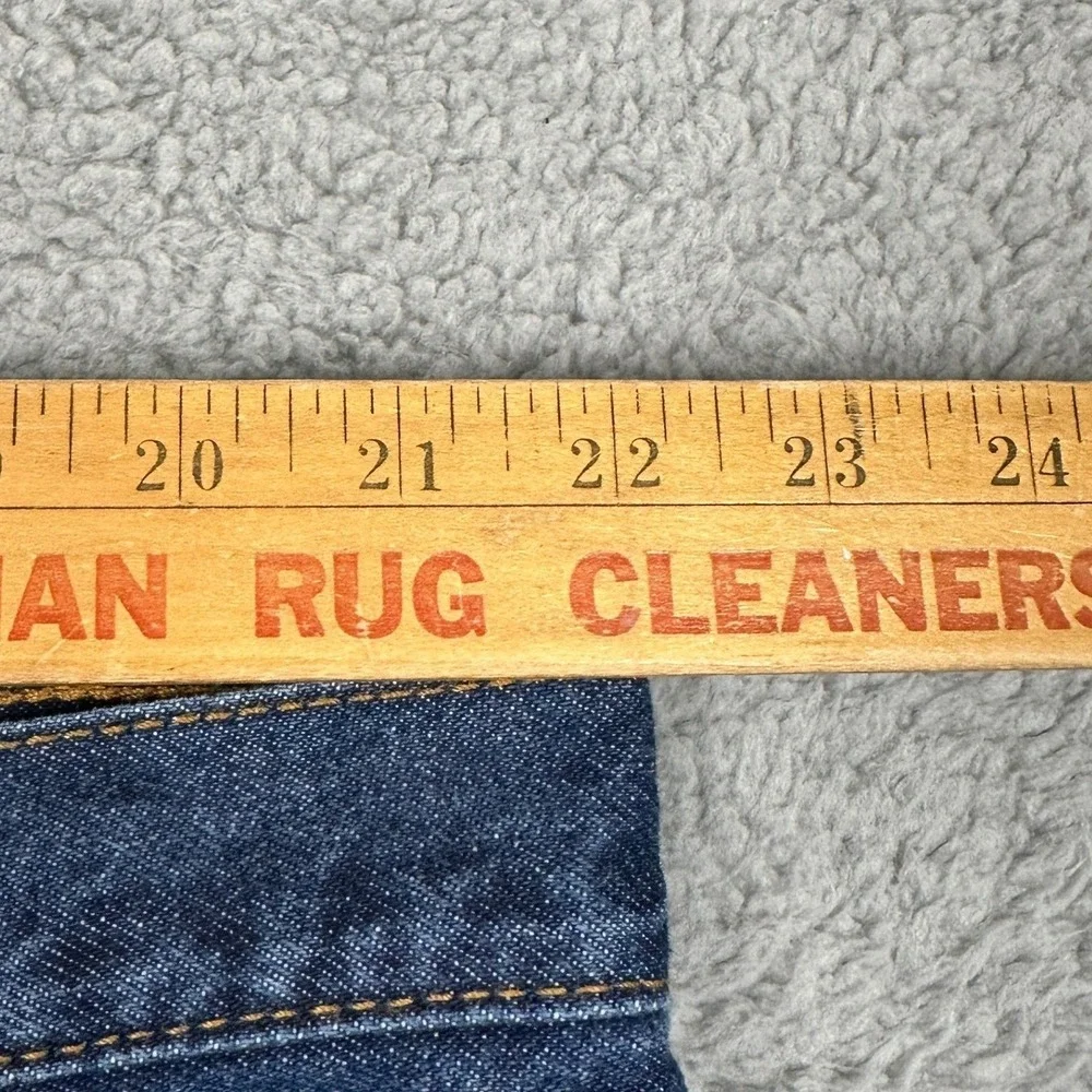 Levis 517 Jeans Mens 44X30 Blue Bootcut Dark Wash Distressed Red Tab Denim Pants